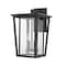 Z-Lite Seoul 2 Light Outdoor Wall Sconce, Black & Clear 571B-BK - alternate 4